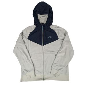 Nike Sportswear Mens L Polar Fleece Windrunner Premium Jacket Hoodie Sweatshirt